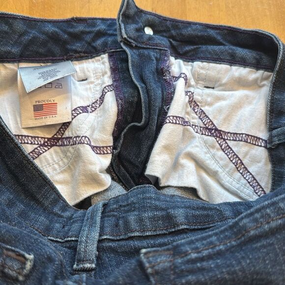 NYDJ Womens Boot-Cut Jeans Dark Wash Sz 10 Lift Tuck Slimming - Picture 8 of 11